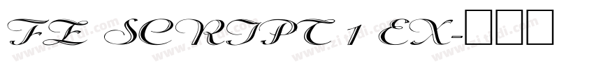FZ SCRIPT 1 EX字体转换